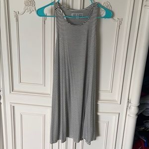 Black and White Striped Dress